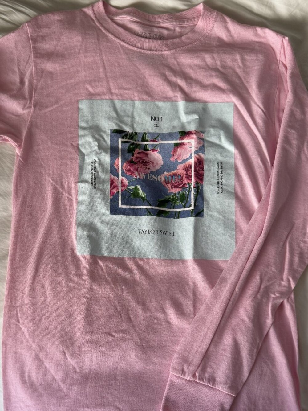 Taylor Swift ME! Long Sleeve Pink Shirt